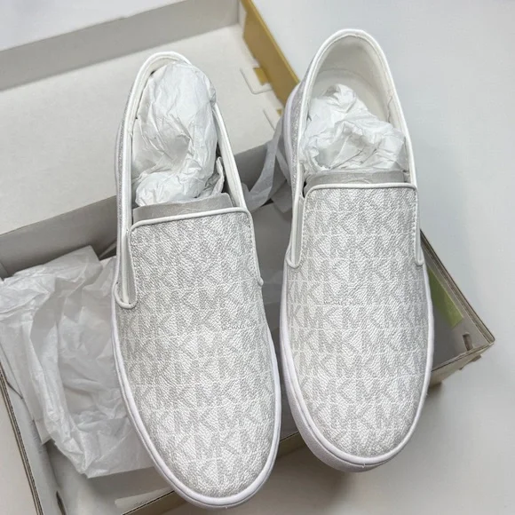 Michael Kors Women's Keaton Slip-On in Bright White- Size 7 - Picture 5 of 8